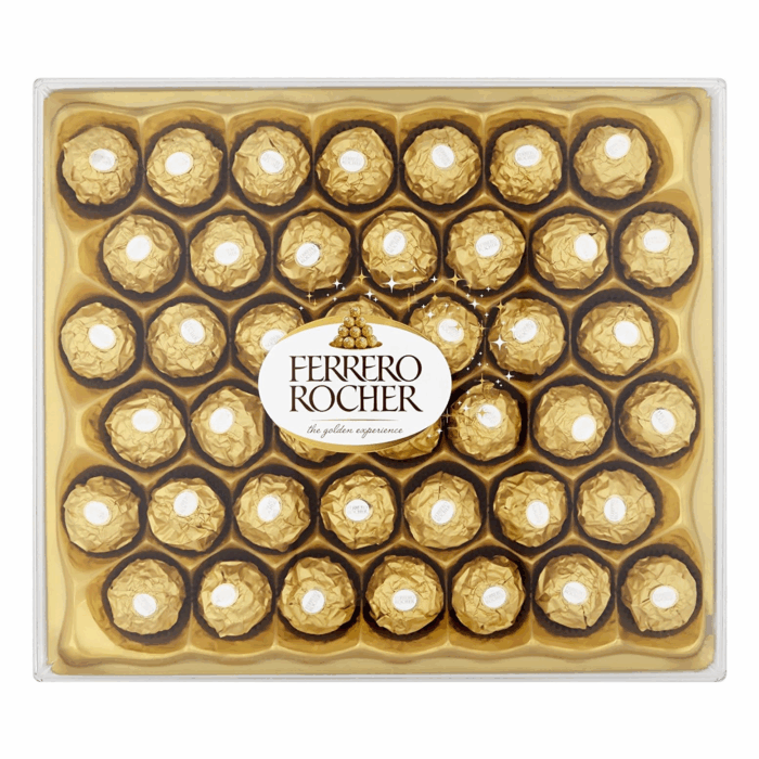 【Exclusive for new users】Ferrero Rocher Pralines Large Chocolate Box Covered in Milk Chocolate and Nuts - Box of 42 (525g)（Family Set 9 Boxes）（Support tasting, no charge if it doesn't taste good）