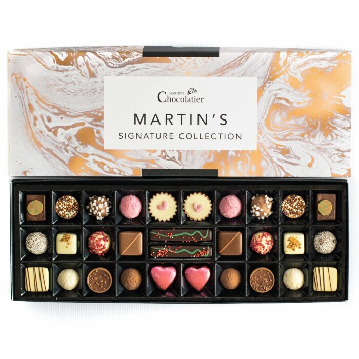 【Flash Sale】Martin’s Chocolatier Signature Collection | Luxury Handmade Chocolate Box | 30 Belgian Chocolates, 15 Assorted Flavours | Ideal Present for Special Occasions (Artisan)