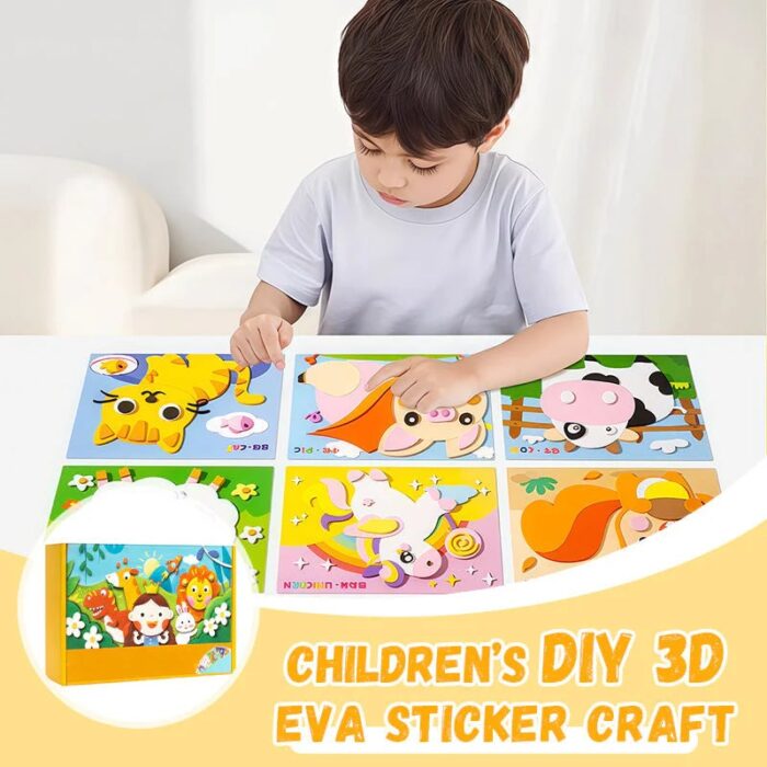 🧩🧩Children's DIY 3D EVA Sticker Craft