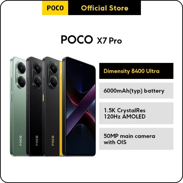 POCO X7 Pro – 90W Fast Charge ⚡ 6000 mAh Battery 🔋 12GB + 512GB | Official Clearance Promo – Only RM 99.9 🚚 Ships from Selangor The last 100 units