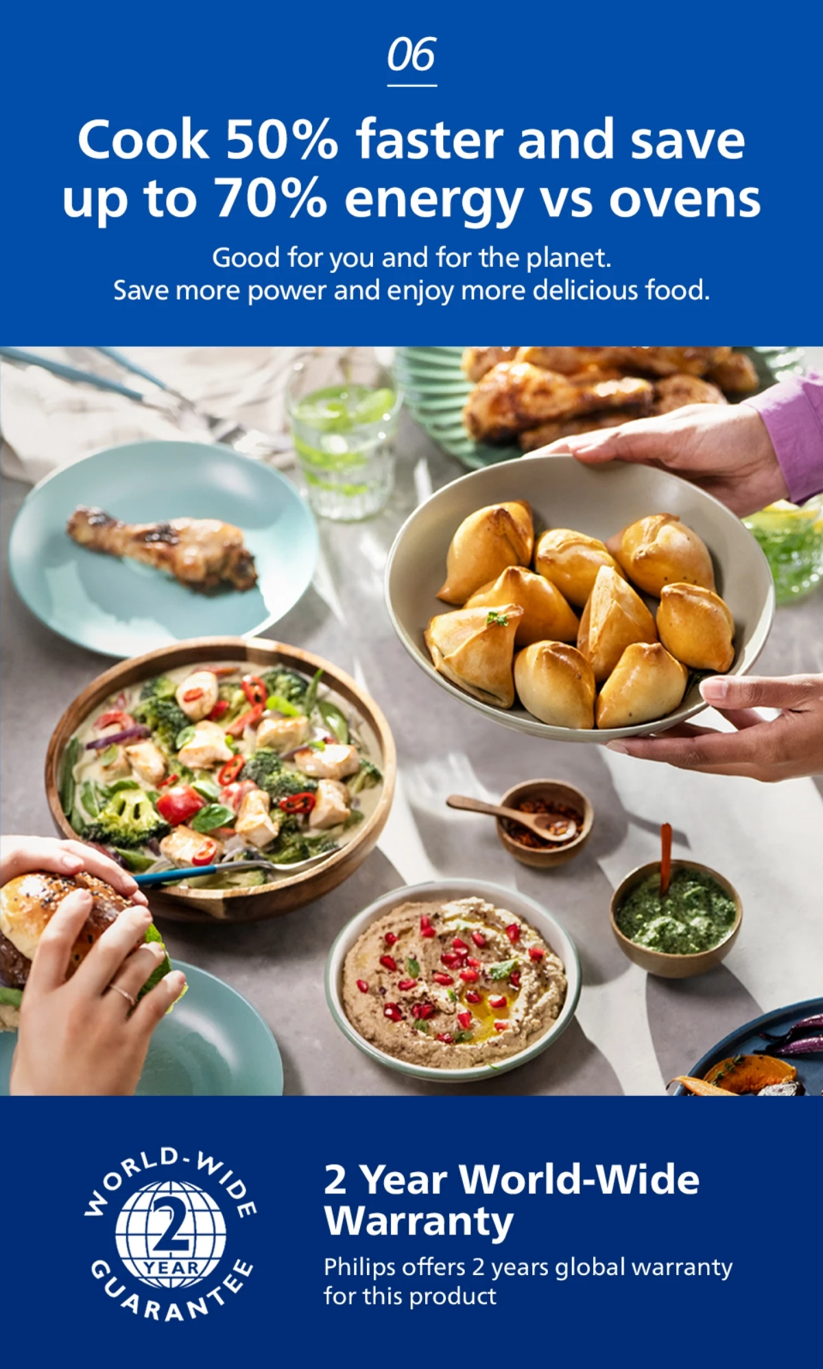 Philips NA221/09 | 13-in-1 Airfryer | 4.2L | Fry, Grill, Bake...++ | See-Thru Window | Up to 90% Less Fat | Touch Screen