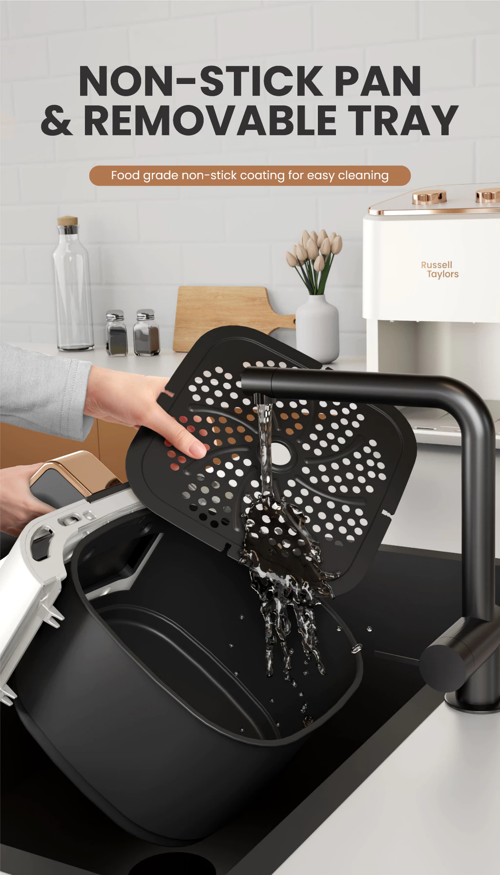 Russell Taylors 3D Visible Window Air Fryer Large (4.5L) Z3