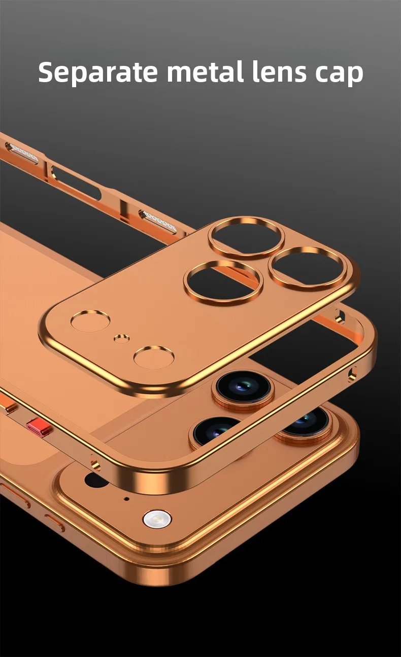 Luxury Case Metal Frame for iPhone 17 Series