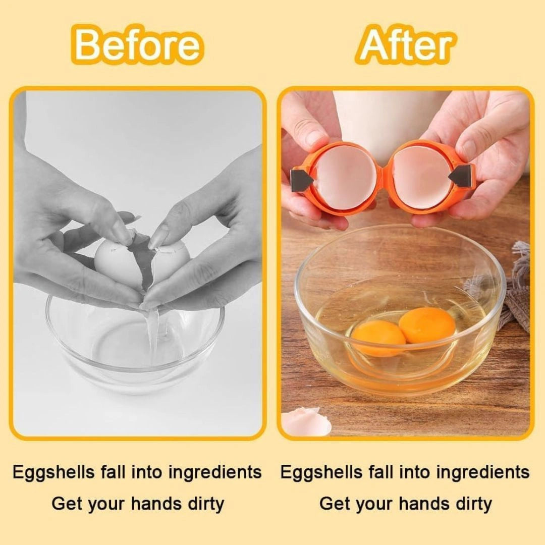 ⭐ Egg Shell Opener – Crack Eggs Perfectly in 1 Second (Buy 1 Get 1 FREE)